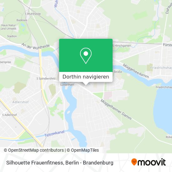 Silhouette Frauenfitness Karte
