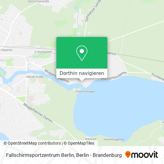 Fallschirmsportzentrum Berlin Karte