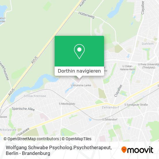 Wolfgang Schwabe Psycholog.Psychotherapeut Karte