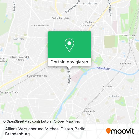 Allianz Versicherung Michael Platen Karte
