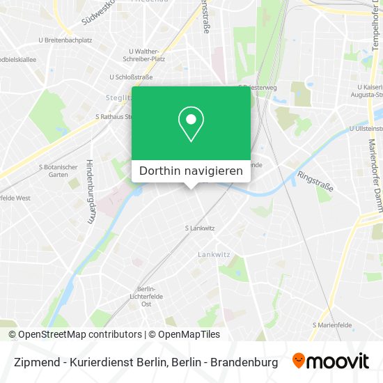 Zipmend - Kurierdienst Berlin Karte