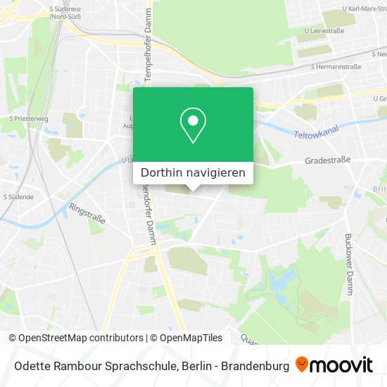 Odette Rambour Sprachschule Karte
