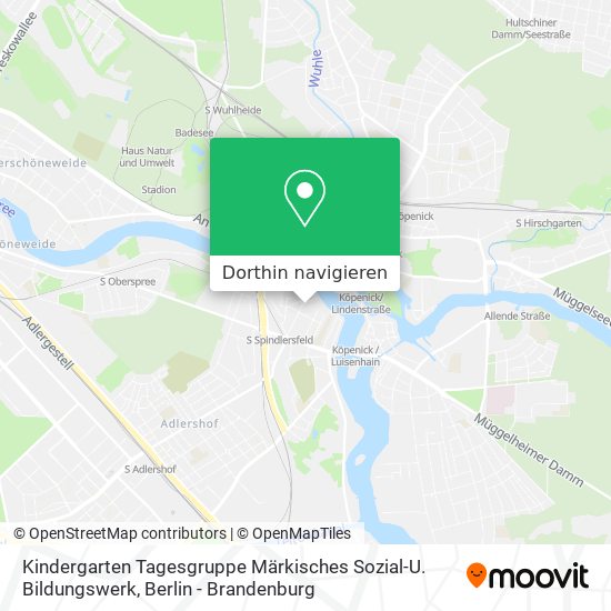 Kindergarten Tagesgruppe Märkisches Sozial-U. Bildungswerk Karte