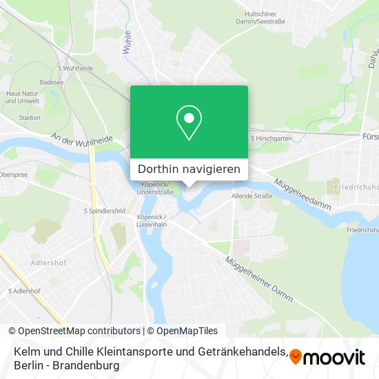 Kelm und Chille Kleintansporte und Getränkehandels Karte