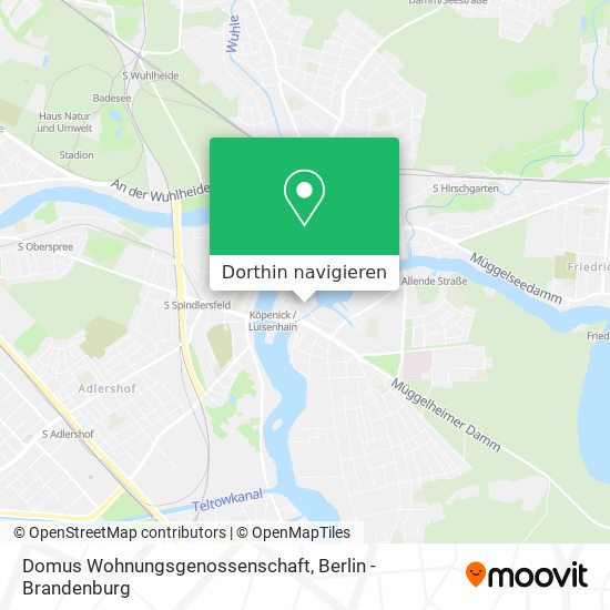 Domus Wohnungsgenossenschaft Karte