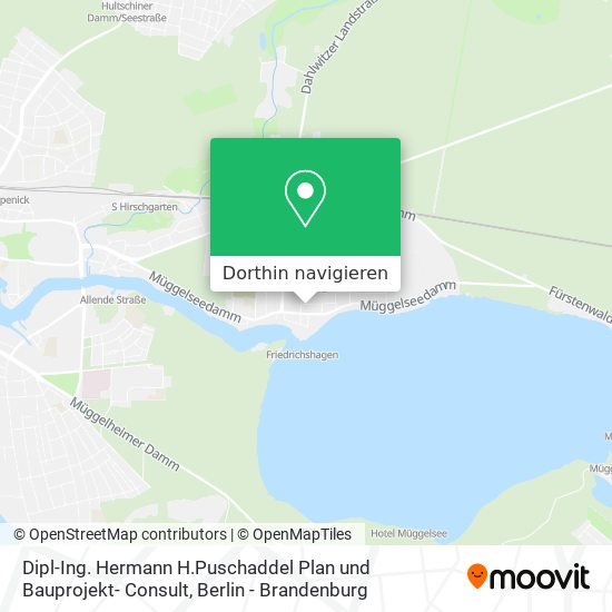 Dipl-Ing. Hermann H.Puschaddel Plan und Bauprojekt- Consult Karte