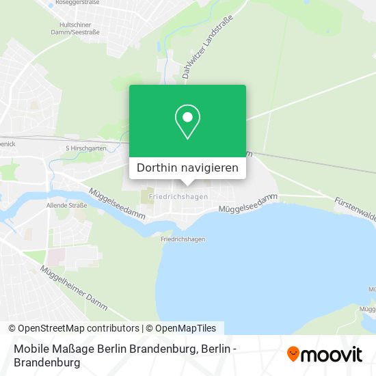 Mobile Maßage Berlin Brandenburg Karte