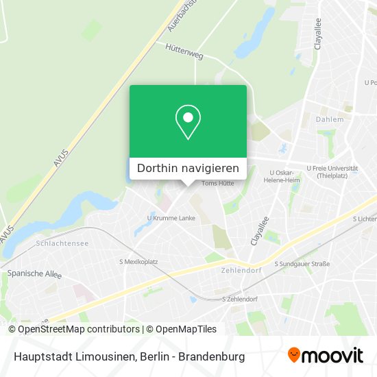 Hauptstadt Limousinen Karte