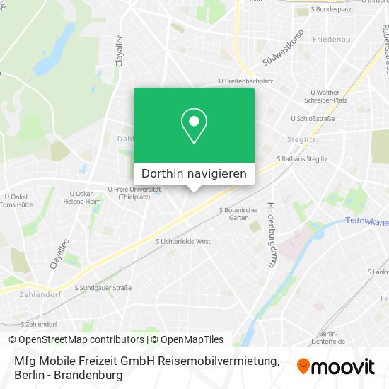 Mfg Mobile Freizeit GmbH Reisemobilvermietung Karte