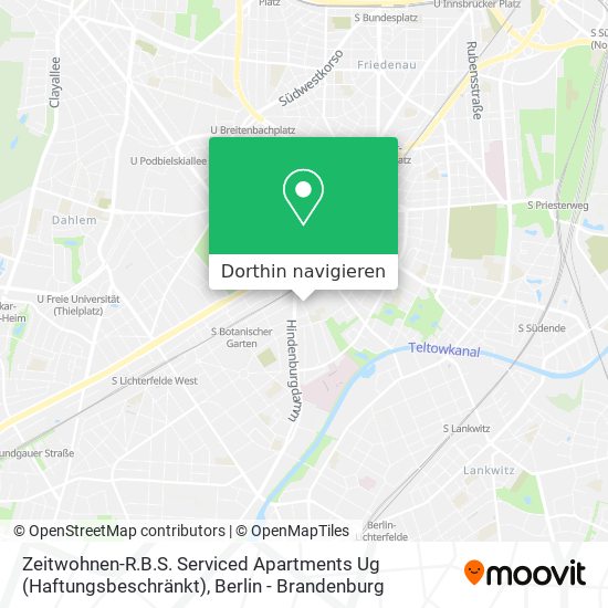 Zeitwohnen-R.B.S. Serviced Apartments Ug (Haftungsbeschränkt) Karte