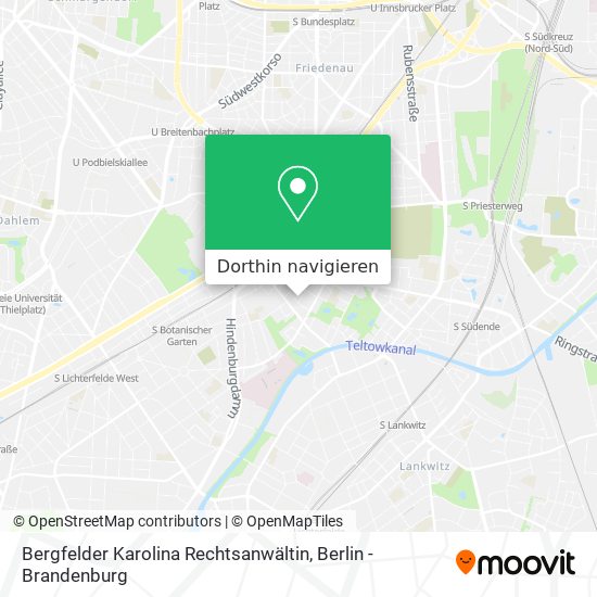 Bergfelder Karolina Rechtsanwältin Karte