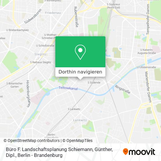 Büro F. Landschaftsplanung Schiemann, Günther, Dipl. Karte
