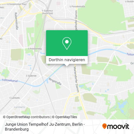 Junge Union Tempelhof Ju-Zentrum Karte