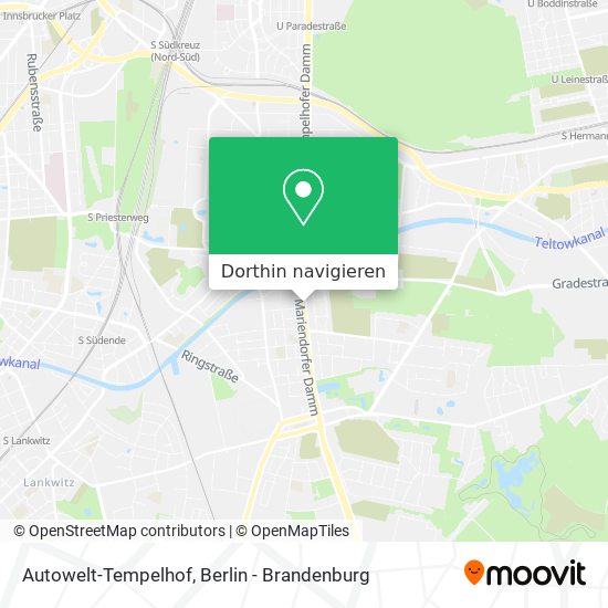 Autowelt-Tempelhof Karte