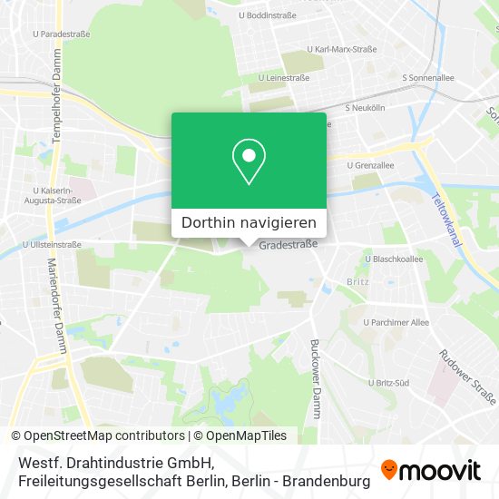 Westf. Drahtindustrie GmbH, Freileitungsgesellschaft Berlin Karte