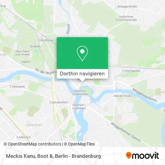 Meckis Kanu, Boot & Karte