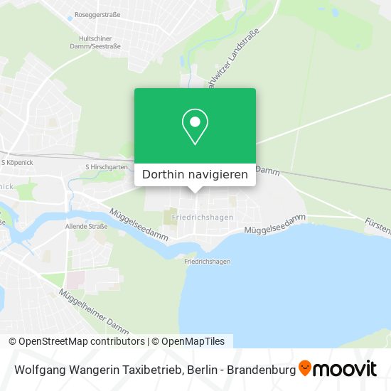 Wolfgang Wangerin Taxibetrieb Karte
