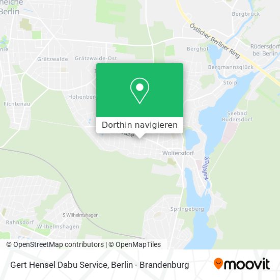 Gert Hensel Dabu Service Karte