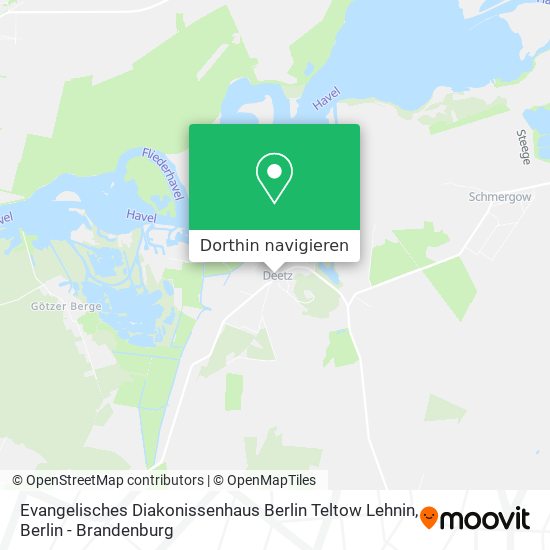 Evangelisches Diakonissenhaus Berlin Teltow Lehnin Karte