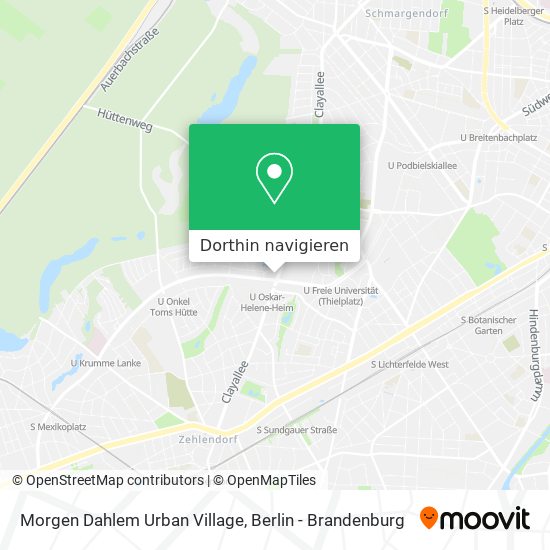 Morgen Dahlem Urban Village Karte