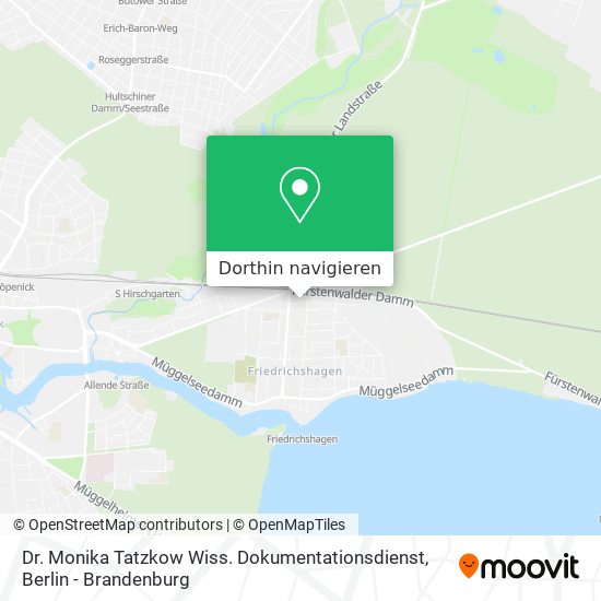 Dr. Monika Tatzkow Wiss. Dokumentationsdienst Karte