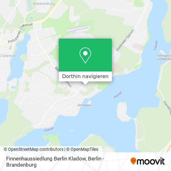 Finnenhaussiedlung Berlin Kladow Karte
