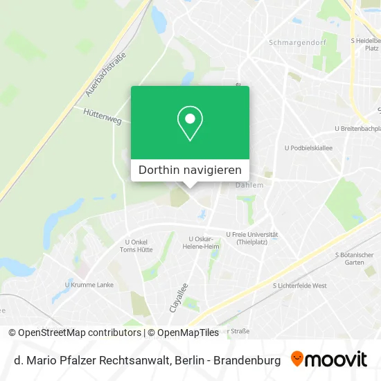 d. Mario Pfalzer Rechtsanwalt Karte