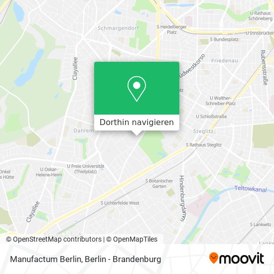 Manufactum Berlin Karte