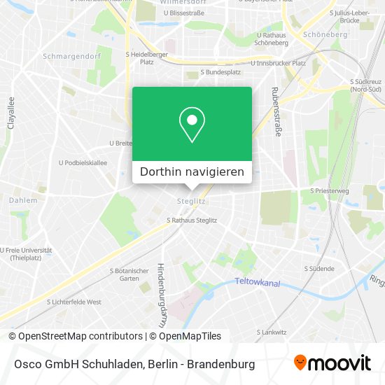 Osco GmbH Schuhladen Karte