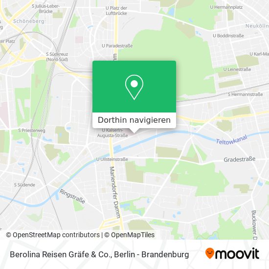 Berolina Reisen Gräfe & Co. Karte