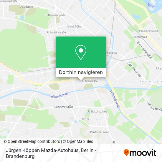 Jürgen Köppen Mazda-Autohaus Karte