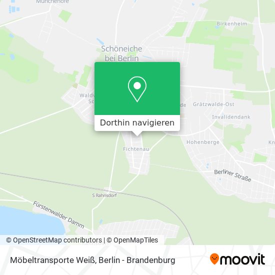 Möbeltransporte Weiß Karte