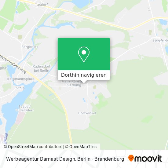 Werbeagentur Damast Design Karte