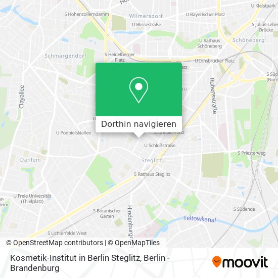 Kosmetik-Institut in Berlin Steglitz Karte