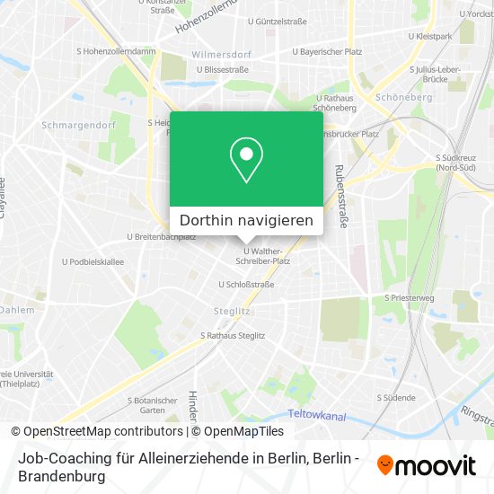Job-Coaching für Alleinerziehende in Berlin Karte