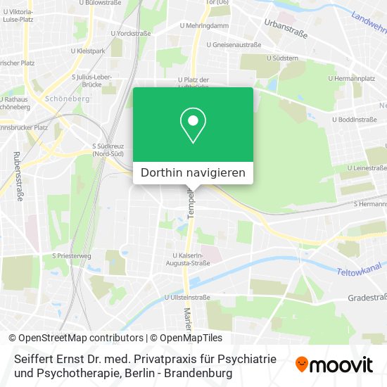 Seiffert Ernst Dr. med. Privatpraxis für Psychiatrie und Psychotherapie Karte