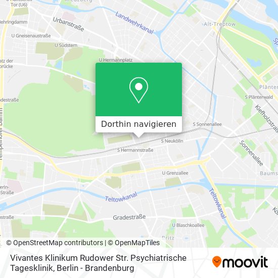 Vivantes Klinikum Rudower Str. Psychiatrische Tagesklinik Karte