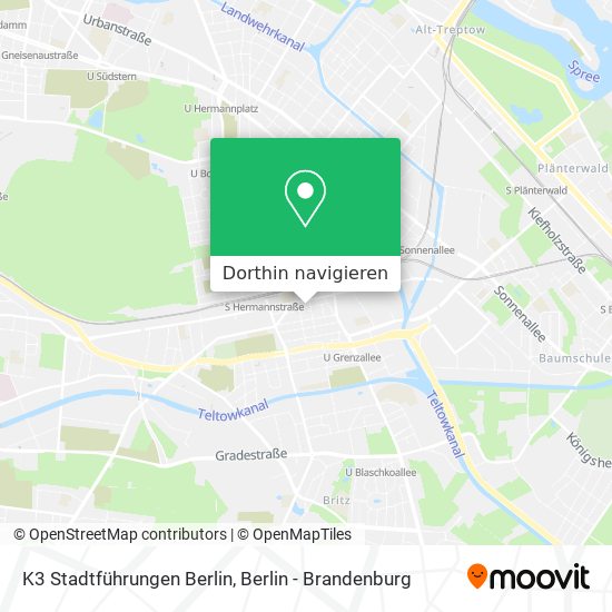 K3 Stadtführungen Berlin Karte