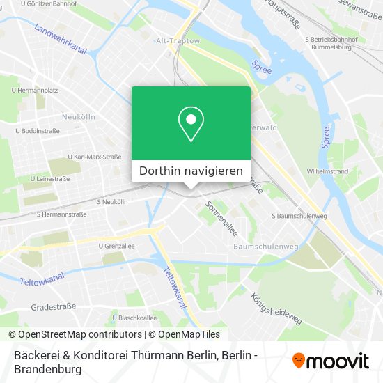 Bäckerei & Konditorei Thürmann Berlin Karte