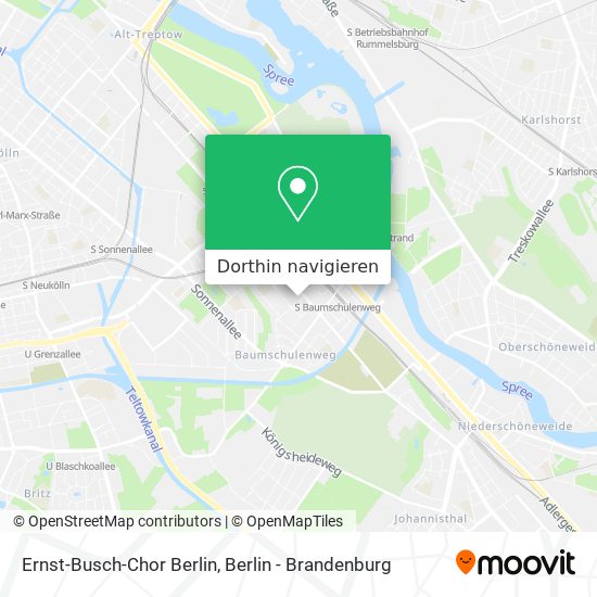 Ernst-Busch-Chor Berlin Karte