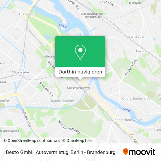 Besto GmbH Autovermietug Karte