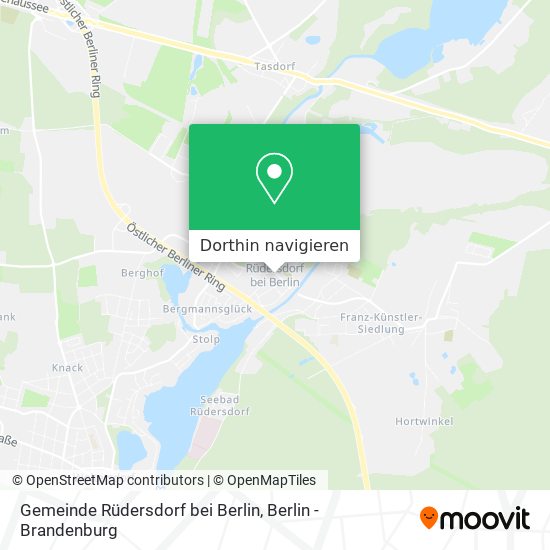 Gemeinde Rüdersdorf bei Berlin Karte