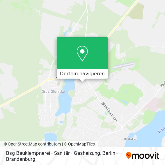 Bsg Bauklempnerei - Sanitär - Gasheizung Karte