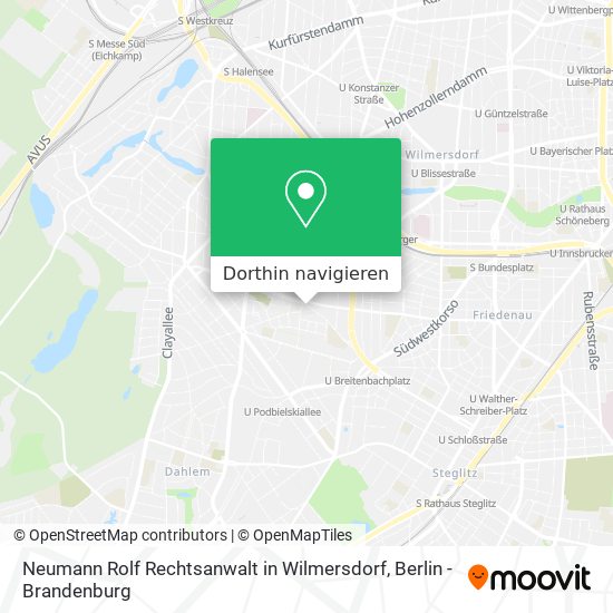 Neumann Rolf Rechtsanwalt in Wilmersdorf Karte