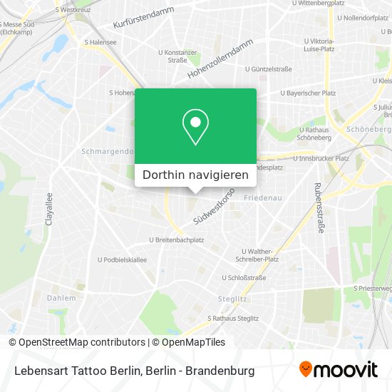 Lebensart Tattoo Berlin Karte