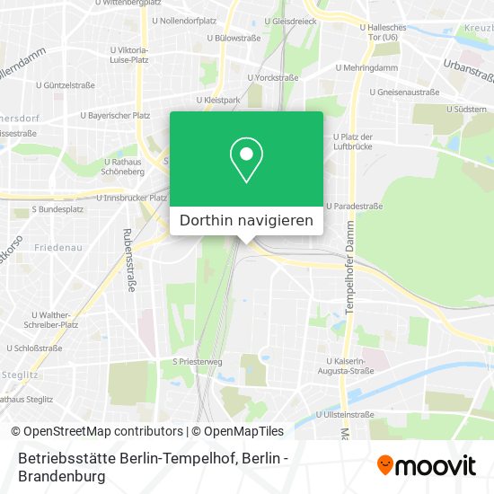 Betriebsstätte Berlin-Tempelhof Karte