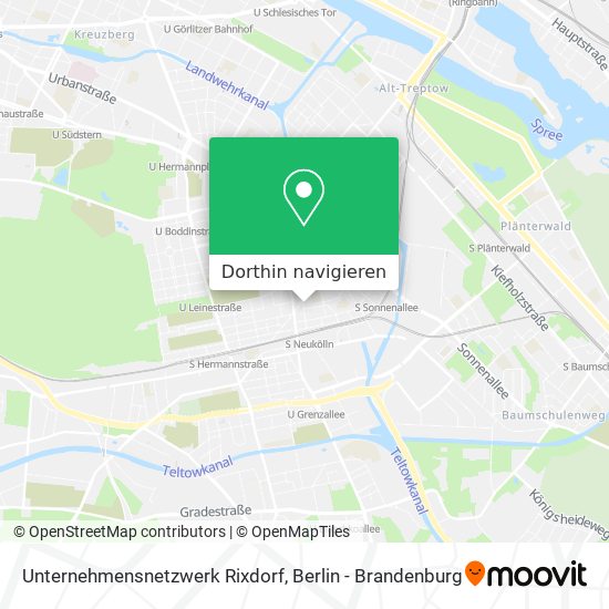 Unternehmensnetzwerk Rixdorf Karte