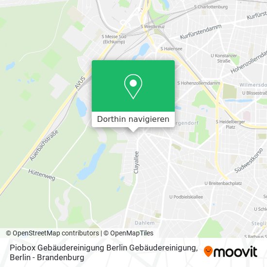 Piobox Gebäudereinigung Berlin Gebäudereinigung Karte