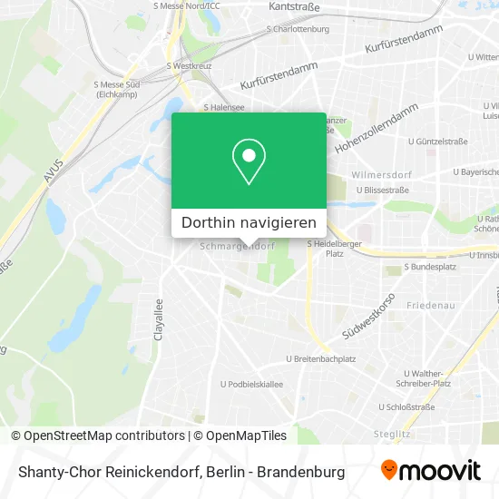 Shanty-Chor Reinickendorf Karte