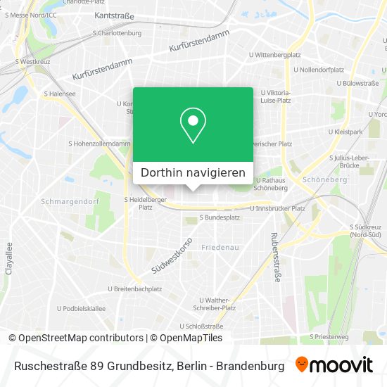 Ruschestraße 89 Grundbesitz Karte